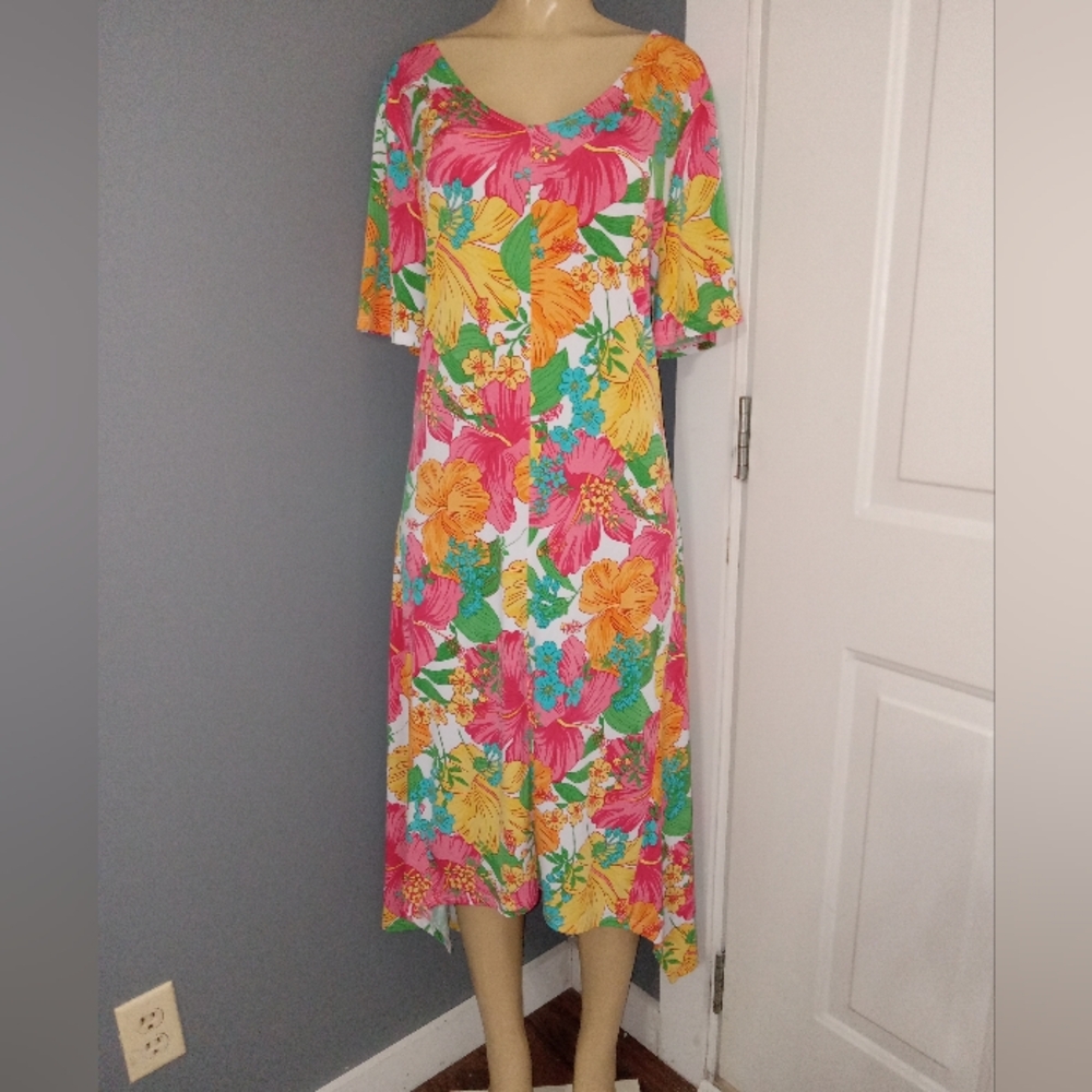 💣RUBY RD. FLORAL DRESS SZ XLG